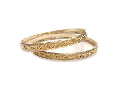 Gold Plated | Diamond Cut Bangles